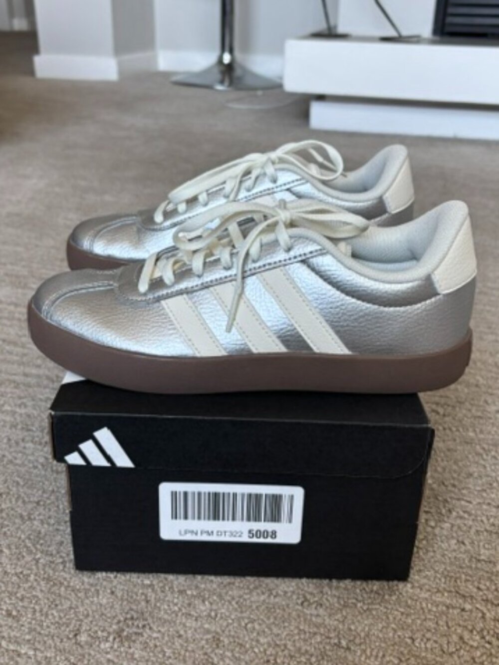 Adidas Women's VL Court 3.0K Sneakers, New with Box